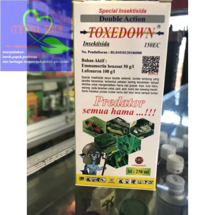 insektisida emamectin dan lufenuron TOXEDOWN double action 150EC 250ml
