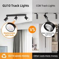 Gambar CANMEIJIA Lampu Sorot LED Spotlight Plafon 3 Warna Bohlam Yang Dapat Diganti untuk Toko Rumah - Hitam-3 Heads, 3 Warna dari CANMEIJIA official store Kab. Tangerang 3 Tokopedia