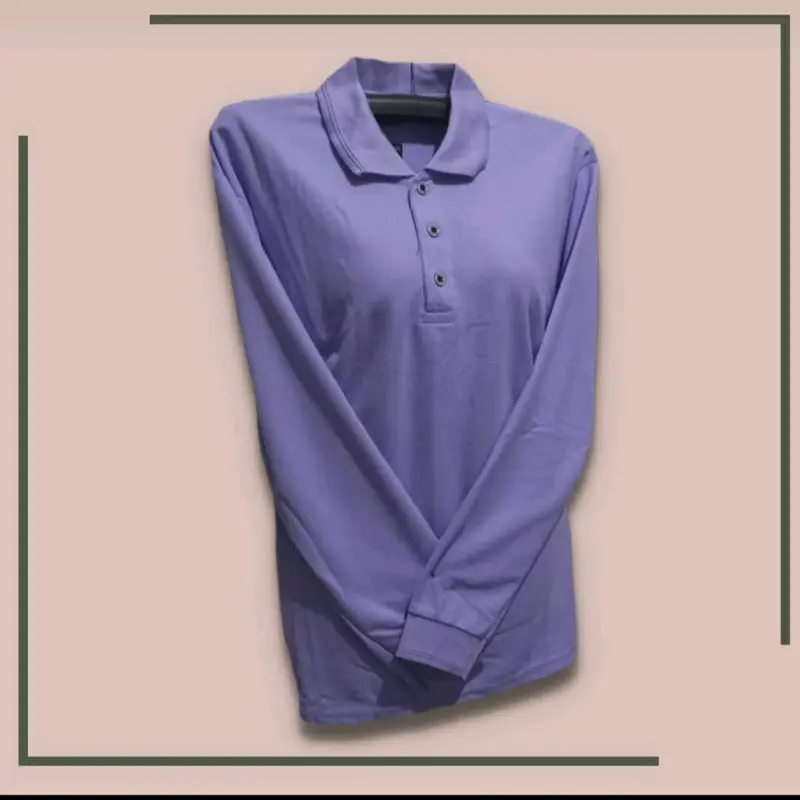 kaos berkerah lengan panjang kaos polos seragaman kaos lengan panjang 4