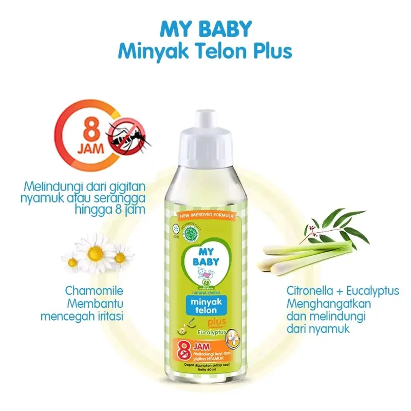 my baby minyak telon Eucalyptus 150ml 4