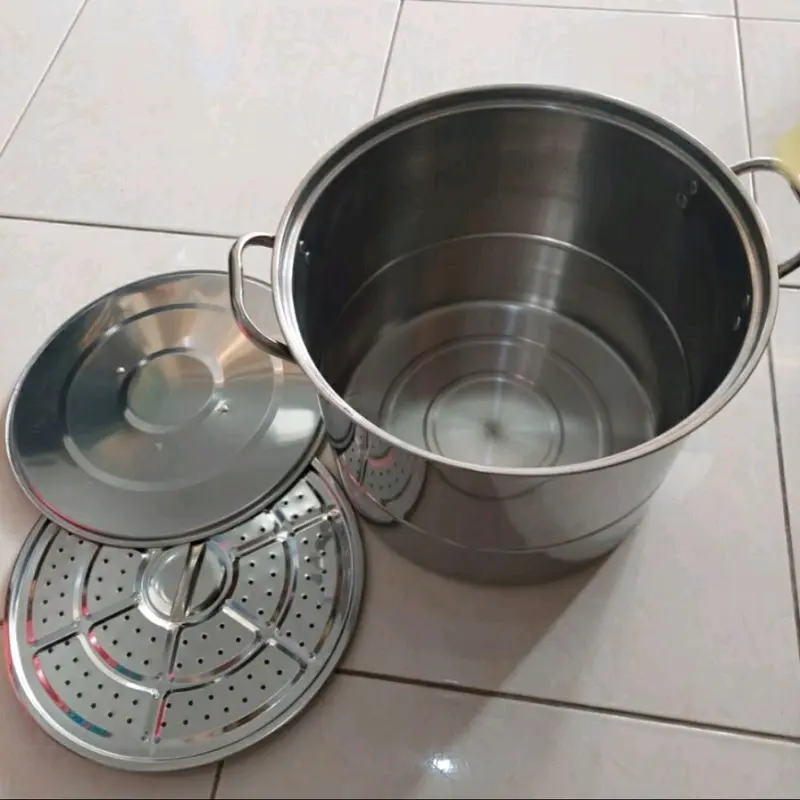 Panci Kukusan Steamer Stock Pot Set Tebal 555 - Dapur Karya Medan 2