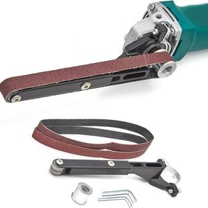 Belt Sander Attachment Adapter, Angled Grinding Tools Sanding Support Accessories, Pipe Tube Brackets Accessories, Polishing Belt Belt Sander Brackets