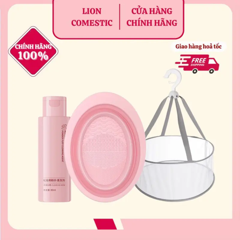 Dụng Cụ Vệ Sinh Cọ Trang Điểm Silicon Chuyên Dụng Gấp Nhỏ Gọn