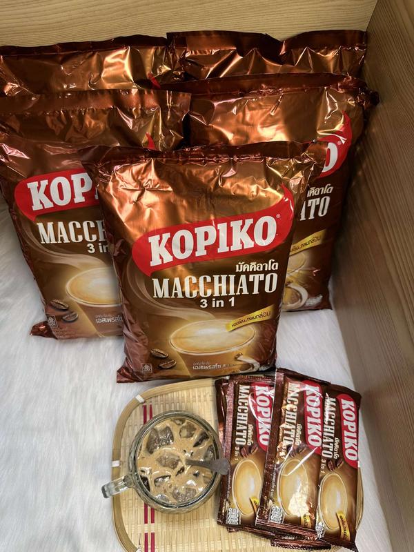 ( COMBO 5 TÚI ) CÀ PHÊ KOPIKO MACCHIATO 3 IN 1 ( CHUẨN THÁI 1 bịch 20 gói x 24g) 5