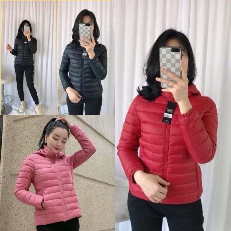 Áo khoác phao lông vũ siêu nhẹ nữ 3 lớp ấm áp cao cổ nhiều màu hàn quốc, Áo phao thể thao nữ mùa đông đỏ xanh than rêu, áo khoác nam nữ lông vũ chống rét siêu nhẹ đẹp trẻ trung, LYLY XU