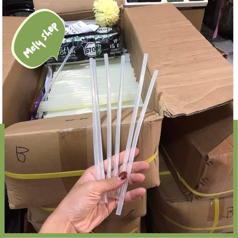 Set 50, 100 Cây Keo Nến Bé Silicon Dài 25cm Siêu Dính Dùng Cho Máy Bắn Keo Bé