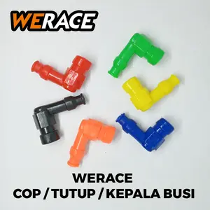 WERACE Cop Busi Warna Tutup Busi Warna Kepala Busi Universal Semua Motor Tahan Lama