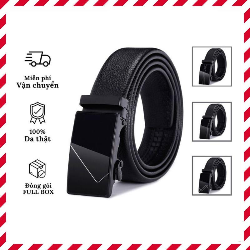 CÓ GÓI QUÀ Dây Nịt Thắt Lưng nam da thật khoá tự động Dây Nịt Thắt Lưng nam cao cấp sang trọng có video