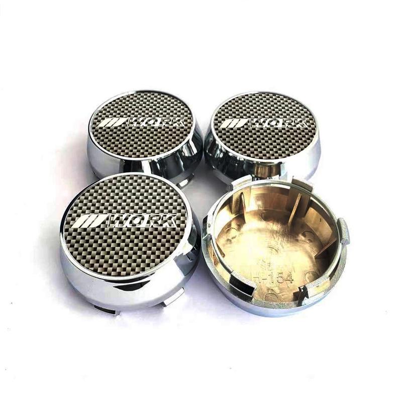 New 4pc 60mm Work center cap dust proof hood cover base rim hub ...
