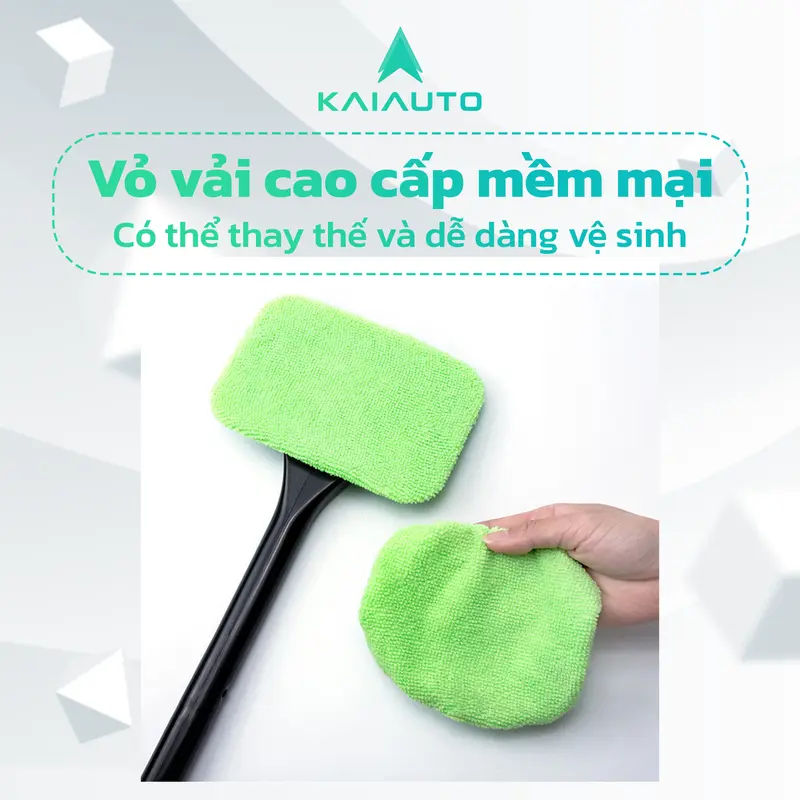 [GIÁ TỐT] Bàn chải lau kính đa năng xoay 180độ chuyên dụng tiện lợi cho ô tô - KaiAuto 5