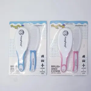 Sisir Bayi PangPang 2 in 1 dengan Sikat Soft - Warna Pink dan Biru