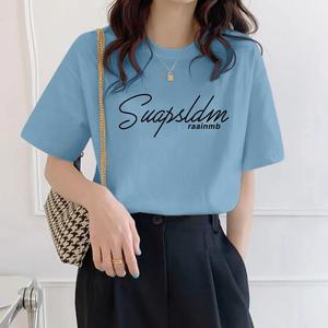 เสื้อยืดคู่รักฮิต ลายน่ารัก ใส่ง่าย เสื้อคู่ 8 สี ใส่สบาย แฟชั่นทุกฤดู เสื้อแฟชั่นคู่รัก M-3XL ผ้านุ่มใส่สบา #T263