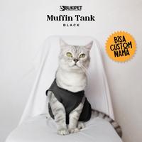 Gambar baju kucing lucu gemoy aksesoris hewan peliharaan - Tank Muffin Black Series - BLACK, XL dari BUKIPET Kab. Garut 1 Tokopedia