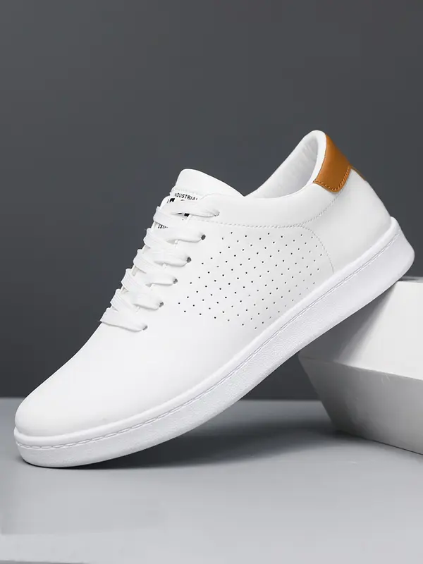 Men's Fashionable Lace Up Low Top Sneakers, Casual Comfortable Breathable Sports Shoes, All-match Minimalist Skate Shoes for Daily Wear 3