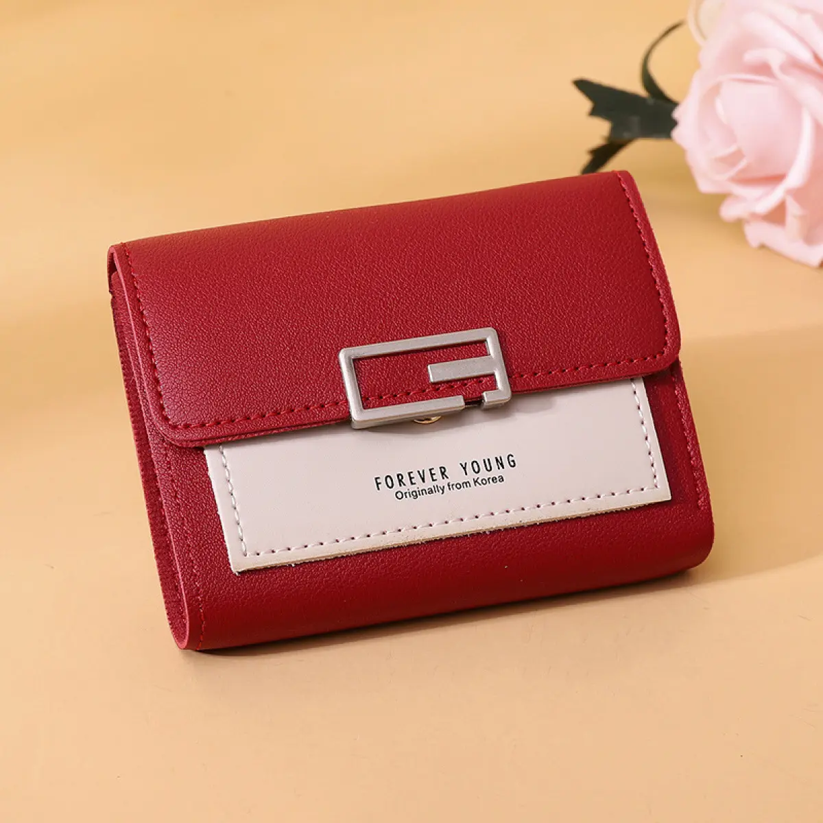 2025NEW Women's short Korean style trendy folding personality student cute mini fashion coin purse wallet