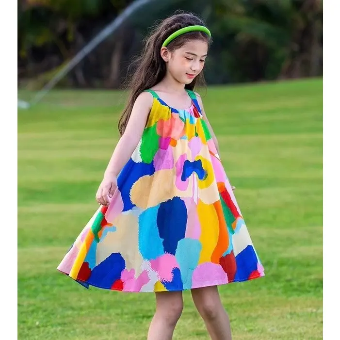 Váy 3 lỗ xinh rực rỡ cho bé gái từ 8-45kg cao cấp Happy Kids G56