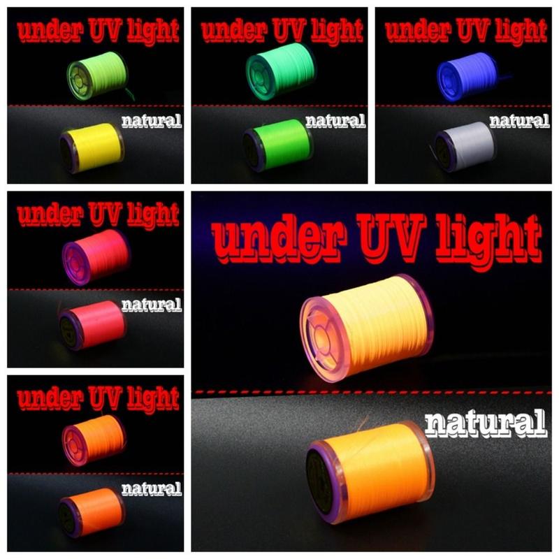 Fishing Lure Fluorescent Color Fly Tying Thread 150Yard UV Reflection ...