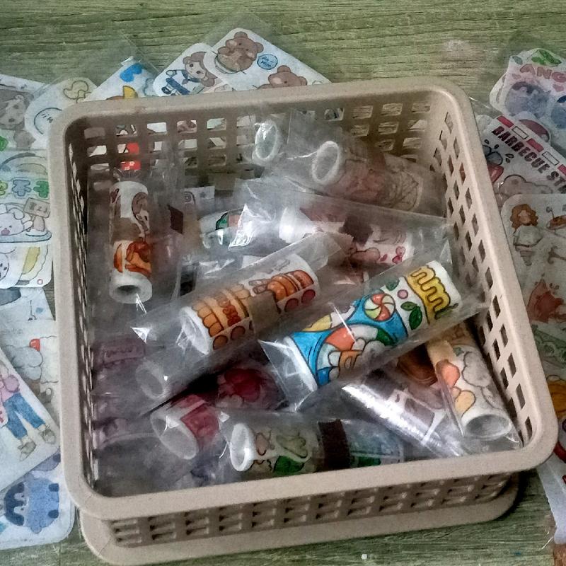 [Ready Stock] Journal Tape Package + Free Gift Scrapbooking Note Collection Diy 4