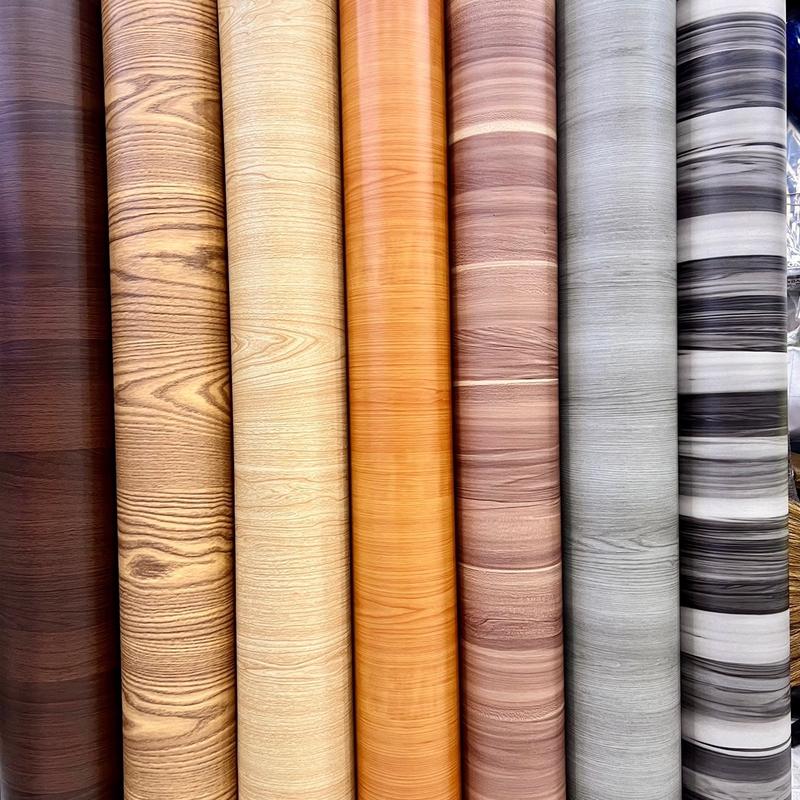 Decal GIẢ VÂN GỖ có keo sẵn lột dán khổ 60cm dán che khuyết điểm cho bàn, tủ, nội thất.... Decor