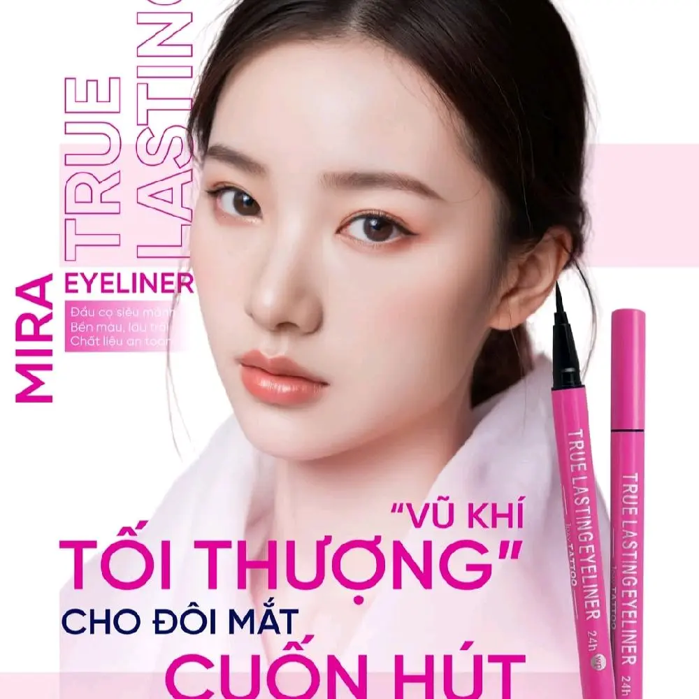 Viết kẻ mí mắt Mira True lasting eyeliner Trang Điểm Mỹ Phẩm bột
