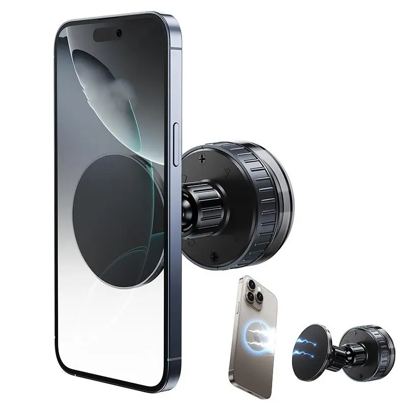 Magnetic Car Phone Holder, Portable Car Phone Holder, Suitable for Car Glass Screens, Bathrooms, Showers, Kitchens, Gyms, Travel, and All Smooth Surfaces