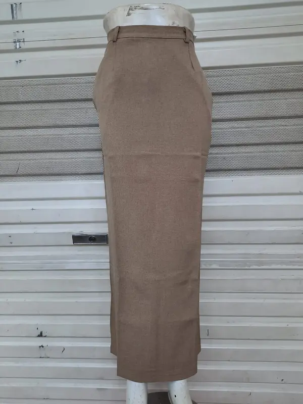 Rok kerja kantor wanita model span warna abu tua, coksu tua, milo, mocca, hitam cream, coklat, putih, silver dan ungu tua Brand Syakira by Azkia Polos Slim-fitting Hitam Formal 2