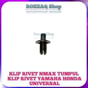 100 PCS KLIP RIVET TUMPUL NMAX KLIP PLASTIK VARIO KLIP RIVET SCOOPY KLIP RIVET YAMAHA NMAX KLIP RIVET AEROX MIO SOUL UKURAN 6MM Car Motor Motorcycle
