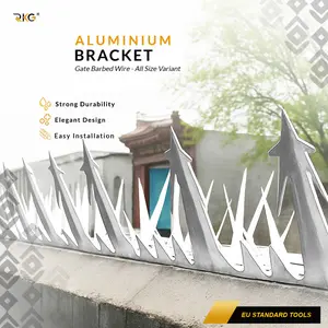 Kawat Duri Pagar Tembok 125 Cm Anti Maling Galvanized Steel Security Wall Spike