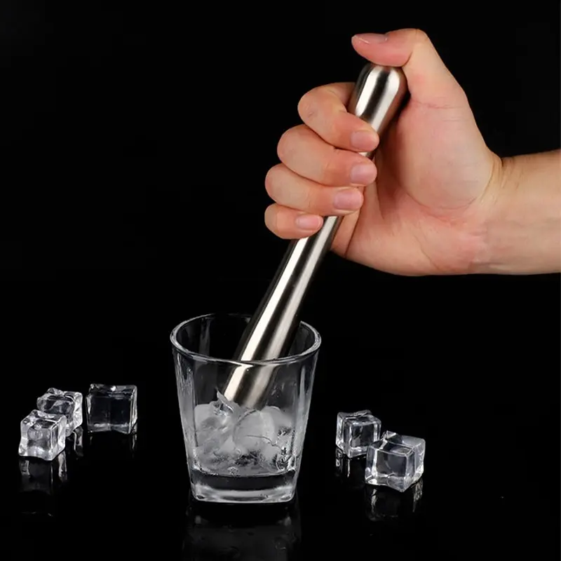 Stainless 304 Foodgrade Penumbuk Es Batu Tumbukan Buah Bar Muddler 5