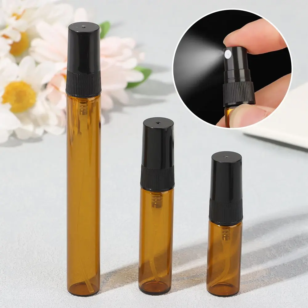 3ml 5ml 10ml Leak Proof Refillable Glass Perfume Bottle Perfume Atomizer Bottles Sprayer Mini Size Mist Spray Bottle