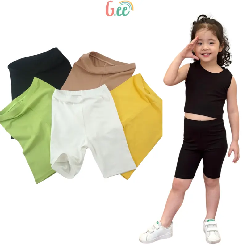 Quần legging đùi bé gái vải gỗ sồi, siêu mềm mại, co dãn thoải mái cho bé 10-50kg 0