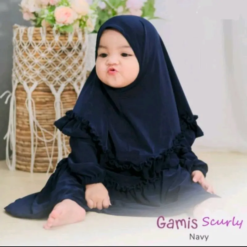 [BEST SELLER & TERMURAH] gamis anak bayi balita usia 0-12Bulan || BONUS SET HIJAB 3