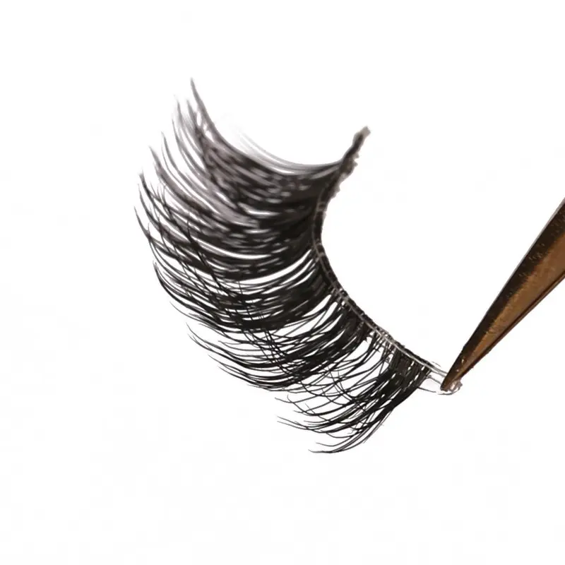 Cat Eye Style Half Cut False Eyelashes, 7 Pairs Natural Look Fluffy Wispy 3D False Eyelashes for Girls's Eyelash Extensions, Crossed & Thick Fake Lash Extension Kit, Eye Makeup Enhancement Products 5