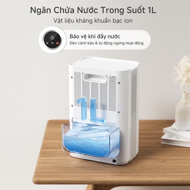 Product Introduction of SimplusVN Máy Hút Ẩm CUSH004 Công Suất Hút 500ml/ngày, Dung Tích Bình Chứa 1L, Phù Hợp Cho Phòng 40-60M2, Công Nghệ Hút Ẩm Bán Dẫn Thông Minh, Màn Hình Cảm Ứng, Tiết Kiệm Năng Lượng, Độ Ồn Thấp,Bảo Hành 1 Năm Chỉ Đổi Không Sửa 18