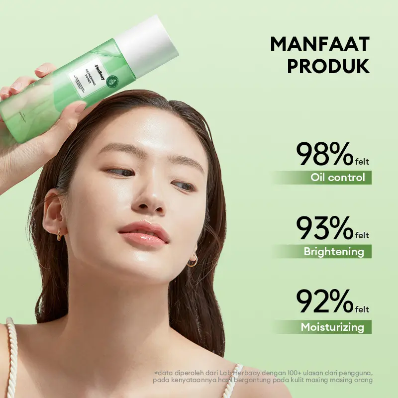 【BPOM】【COD】【READY STOCK】 HerBaay Lightening Toner 120ml - Hydrating Face Toner dengan Formula pH Balance - Soothing Toner Skin Barrier Repair 2