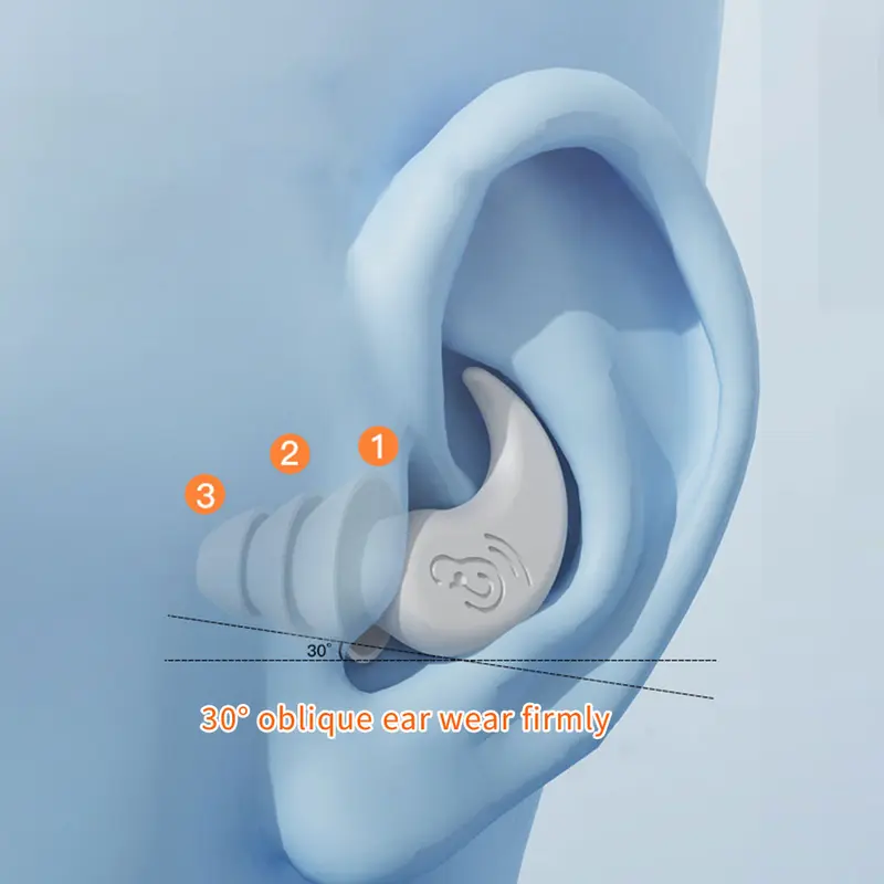 Nút Bịt Tai, Chống Ồn Giảm Tiếng Ồn, Chuyên Nghiệp, Làm Bằng Silicon, Chống Thấm Nước, Mềm Mại Và Bọt Biển, Thích Hợp Để Ngủ, Chống Tiếng Ồn, Nút Bịt Tai, # 445389 5
