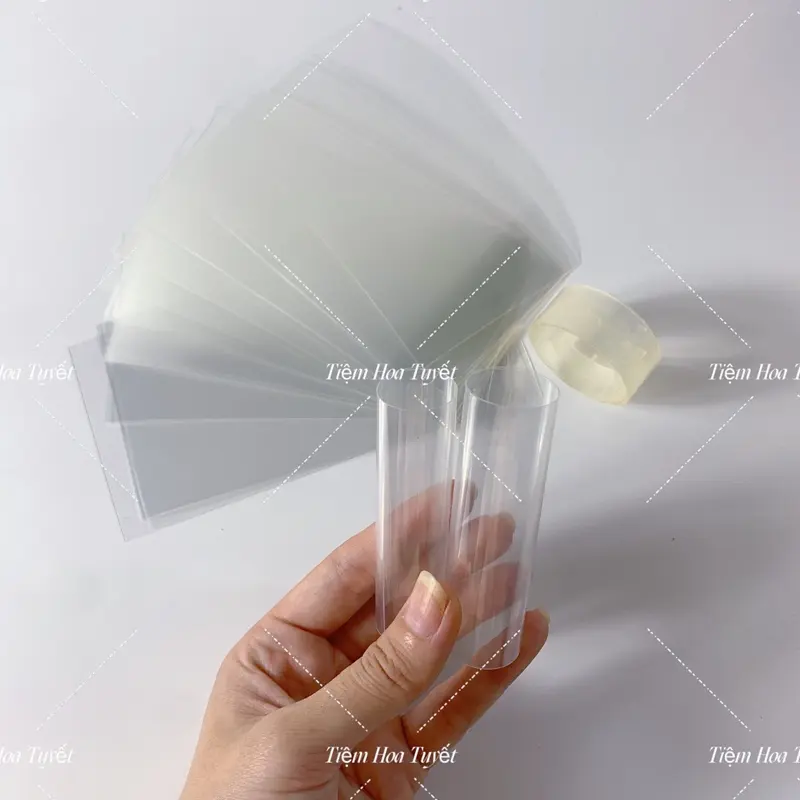 Tấm mica cuộn tiền kích thước 8x15cm