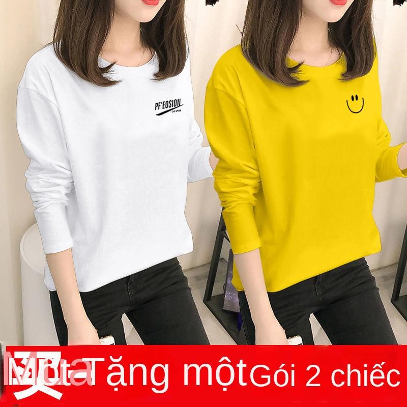 Product Introduction of Áo Thun Dài Tay Dáng Rộng Phong Cách Hàn Quốc, Hàng Mới Về Mùa Xuân Và Mùa Thu, Dành Cho Học Sinh Nữ, Áo Mặc Bên Trong Thường Ngày Áo Dễ Phối Đồ Mua Một Tặng Một Khuyến Mãi Miễn Phí 14