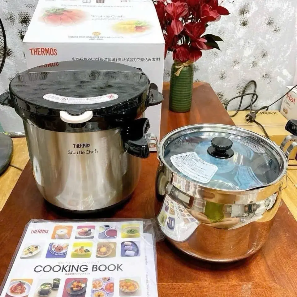 Nồi ủ Themos Nhật Bản- giúp chị em ninh hầm nhanh nhừ thức ăn hơn - mà Nhanh - Đơn giản - Tiện lợi Nấu Ăn Cooker