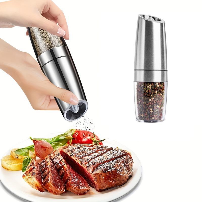 Battery Powered Automatic Pepper Grinder, Household Pepper Grinder, Adjustable Spice Grinder, Household Kitchen Gadgets, Spice Grinder for Home Kitchen 7