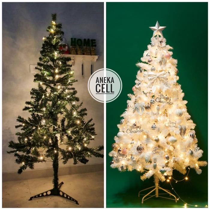 Jual [210cm] Pohon Natal Christmas Tree Besar Pohon Terang Cemara ...