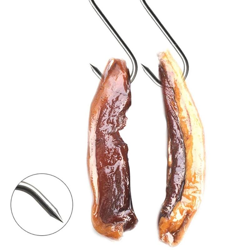 Product Introduction of [XKQ]10pcs S-shaped Hook Multi-function Stainless Steel Kitchen Tool Meat Roast Duck Hanger Hanging Organizer 29
