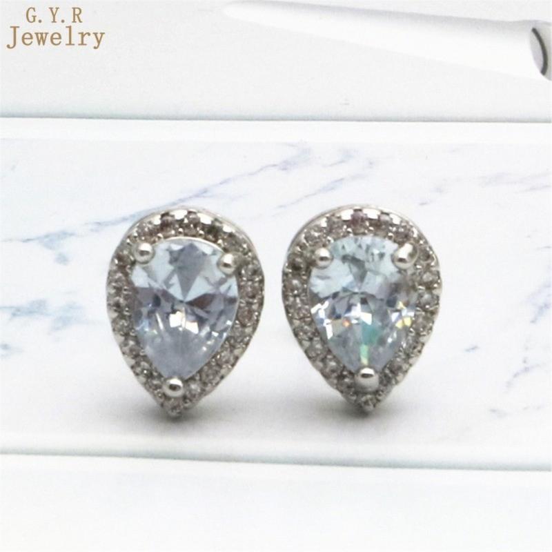 Product Introduction of Khuyên Bông Khuyên Tai Đinh Tán Hình Giọt Nước Moissanite Khảm Sáng Tạo, Giấy Chứng Nhận GRA Miễn Phí 50