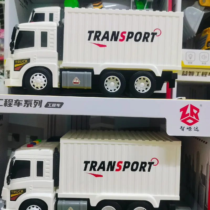 Mẫu xe chở rác,xe thùng ,xe cẩu,xe móc chạy đà có đèn có nhạc dễ thương shop tặng kèm pin. 8