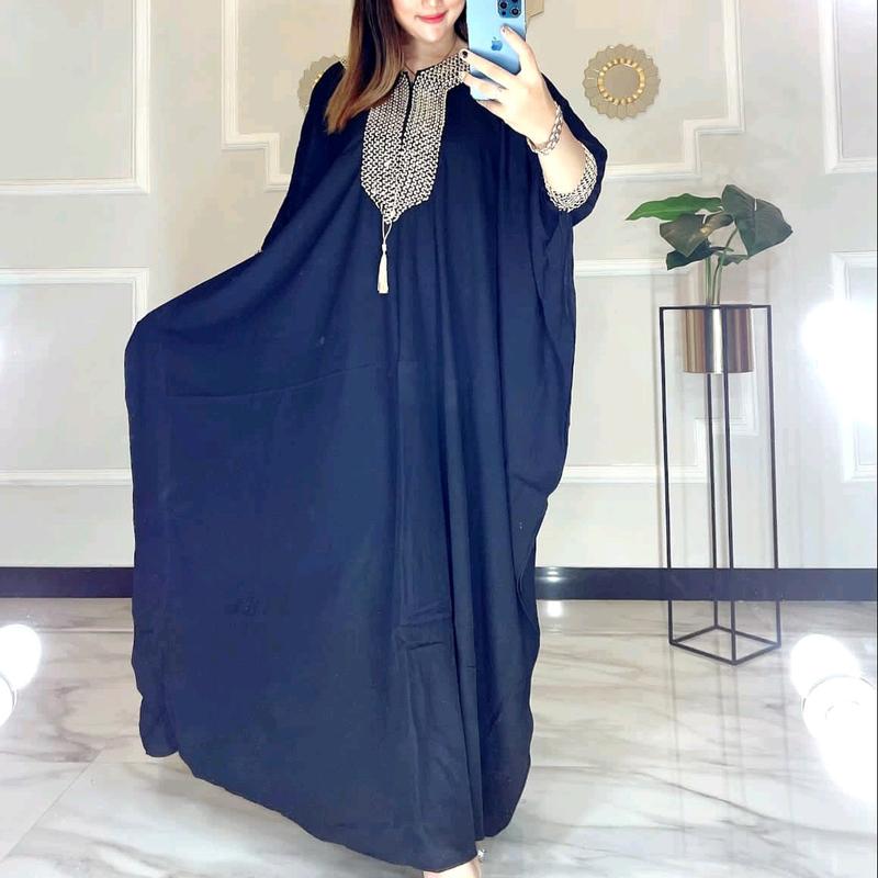 kaftan Alea/Kaftan Full Renda Muslim Wanita Rayon Panjang 7