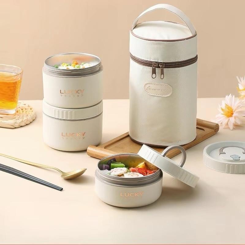 ￼{1}Hộp đựng cơm giữ nhiệt văn phòng lúa mạch Lunch box 3 tầng Inox 304 chống gỉ cao cấp, sang trọng, bảo hành 12 tháng bentobox 7