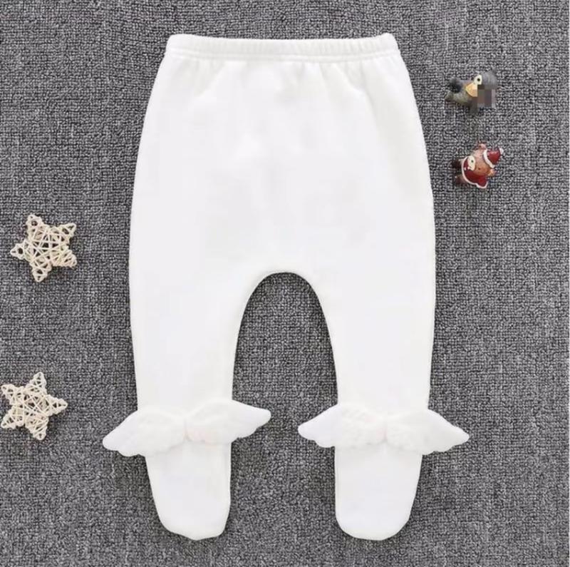  Quần Áo Trẻ Em Quần Tất Sơ Sinh 0-12 Tháng Thiết Kế Nơ Có Đũng Mặc Bỉm Chất Liệu Nỉ Bông Rip Hàn Voi 