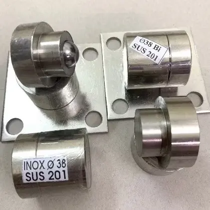 Bộ bản lề cối inox sịn - Dùng cho cửa cổng 2 bánh , cổng 1 cánh - Chịu lực 400kg