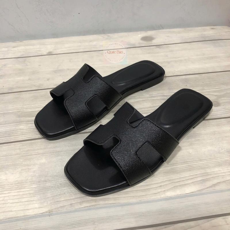 Giá tại xưởng Dép lê hờ thời trang size 35-41 - Dép êm ái hợp mọi phong cách cho DéP Shoes GiàY Sandal Đế Bằng Women Nhung h hồng dép chữ nữ