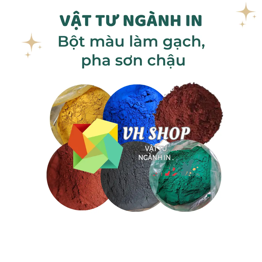 Bột màu làm gạch, pha sơn chậu, ghế đá